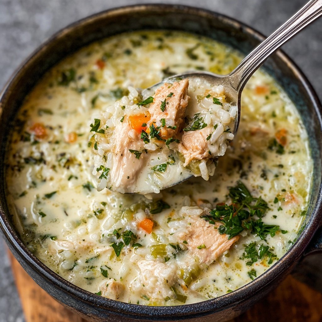 Creamy Chicken and Rice Soup