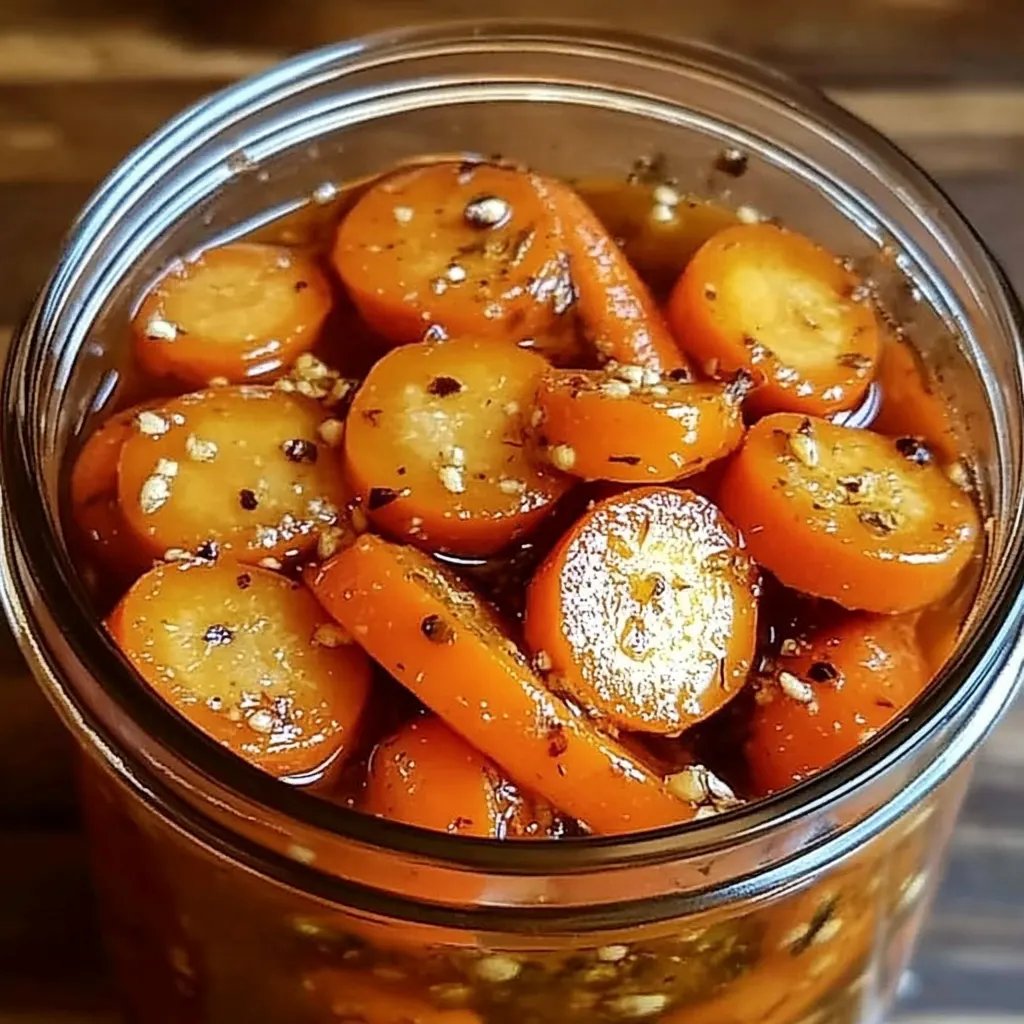 Hot Honey Pickled Carrots