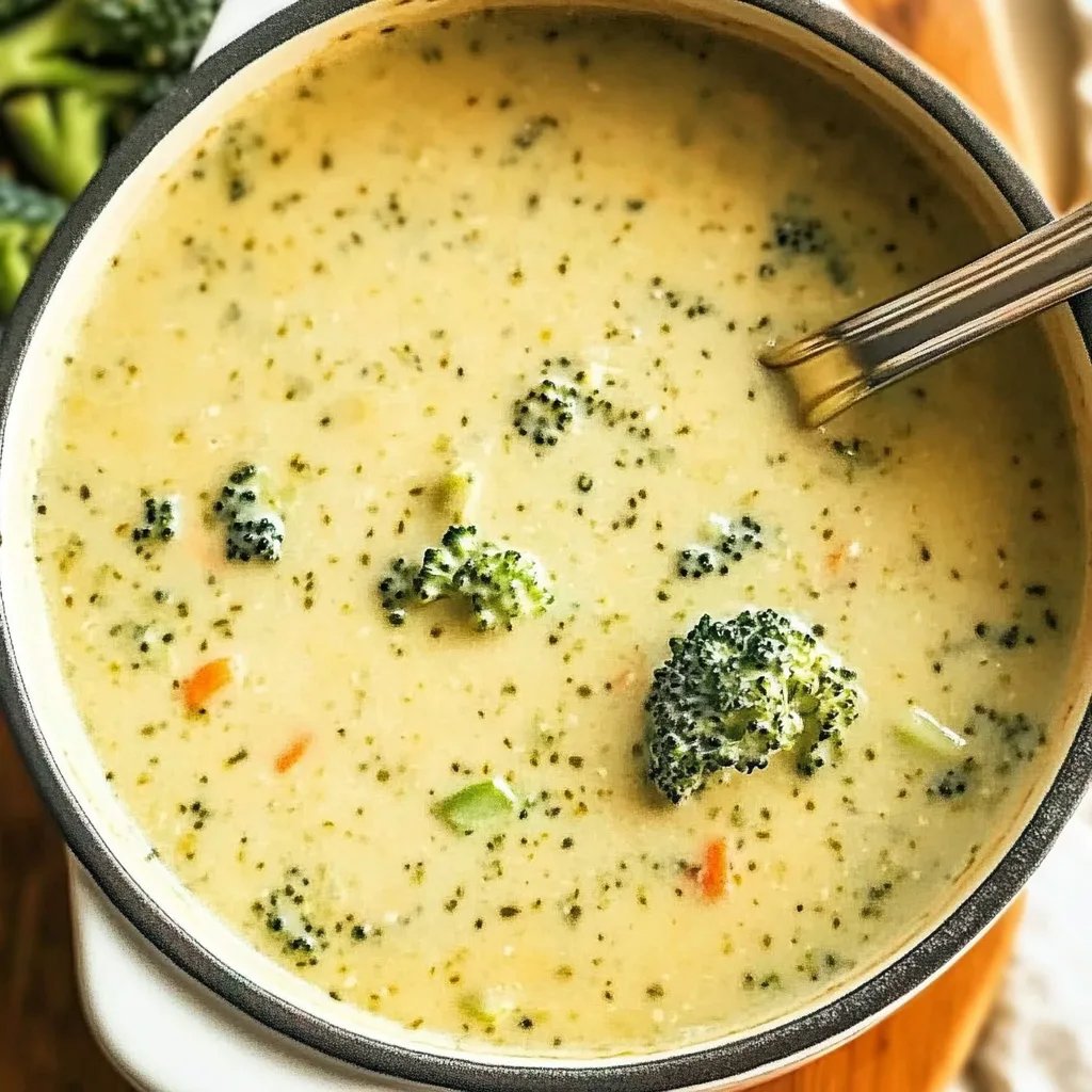 Healthy Broccoli Cheddar Soup
