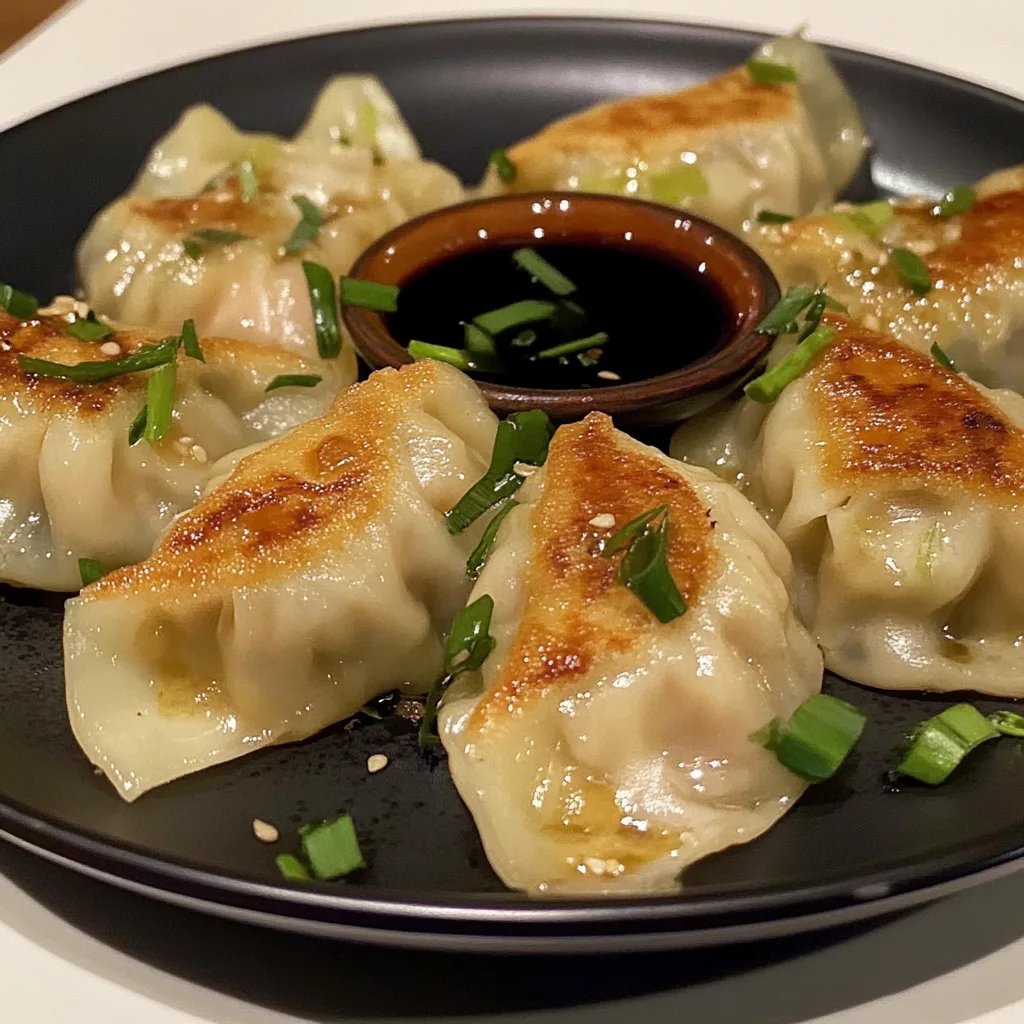 Pan-Fried Chicken Dumplings