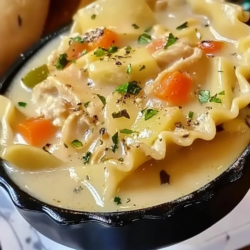 Chicken Lasagna Soup