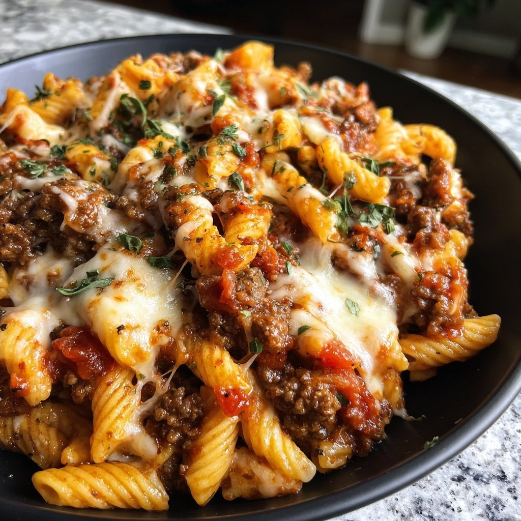 Ground Beef Pasta Skillet