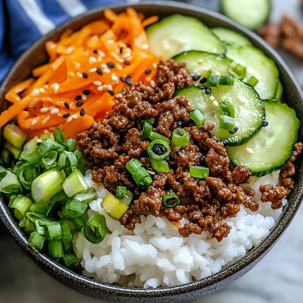Korean Ground Beef Bowl