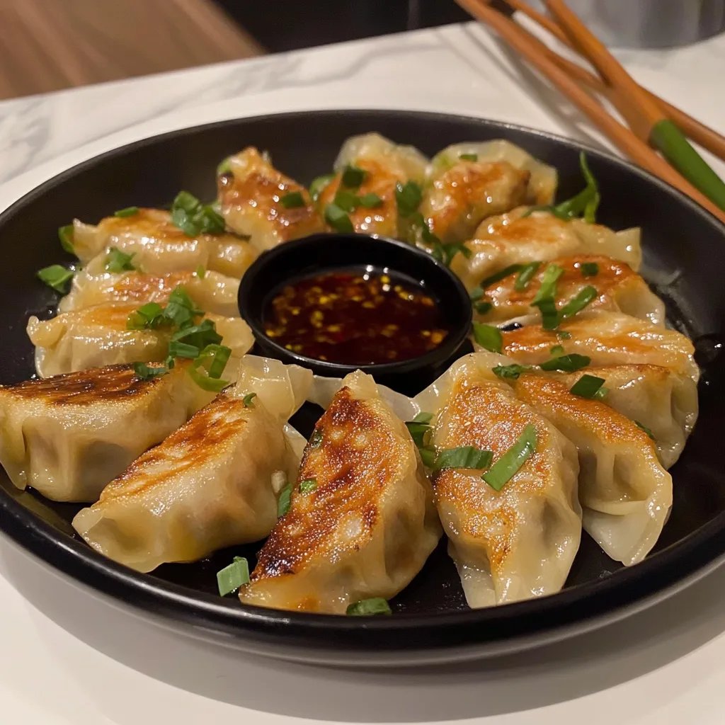 Pan-Fried Chicken Dumplings