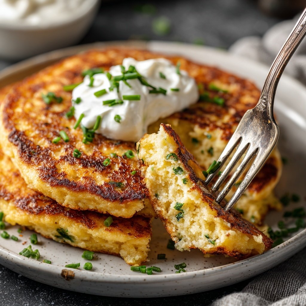 Savory Cottage Cheese Pancakes