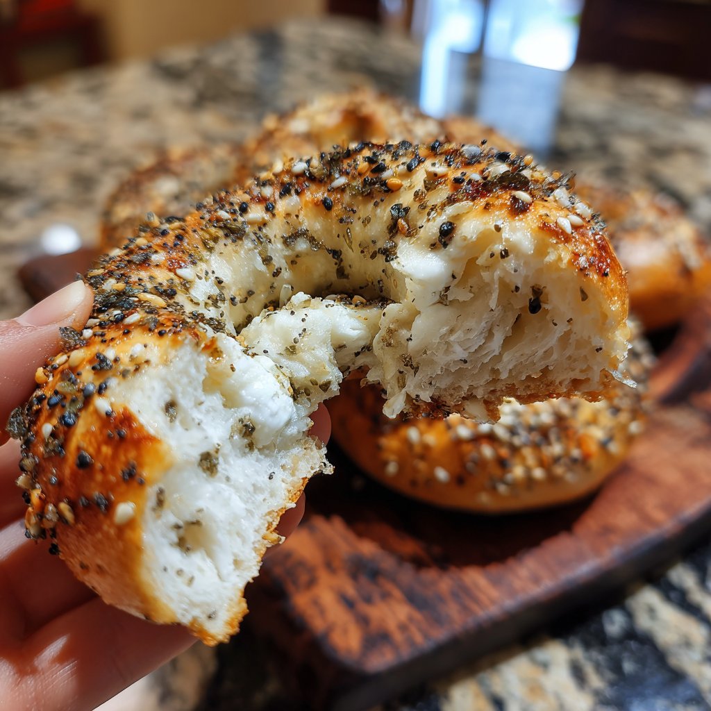 Soft Air Fryer Yogurt Bagels