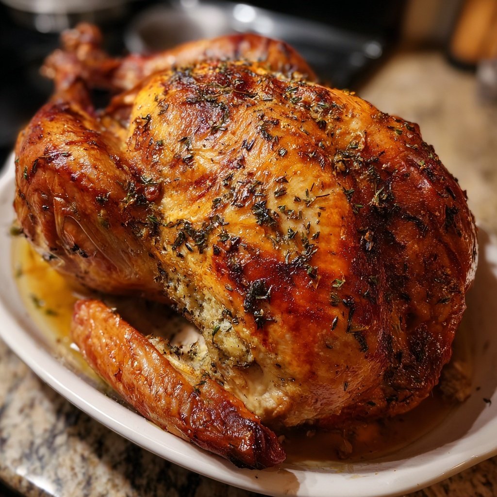 Seasonal & Festive Thanksgiving Herb Stuffed Turkey