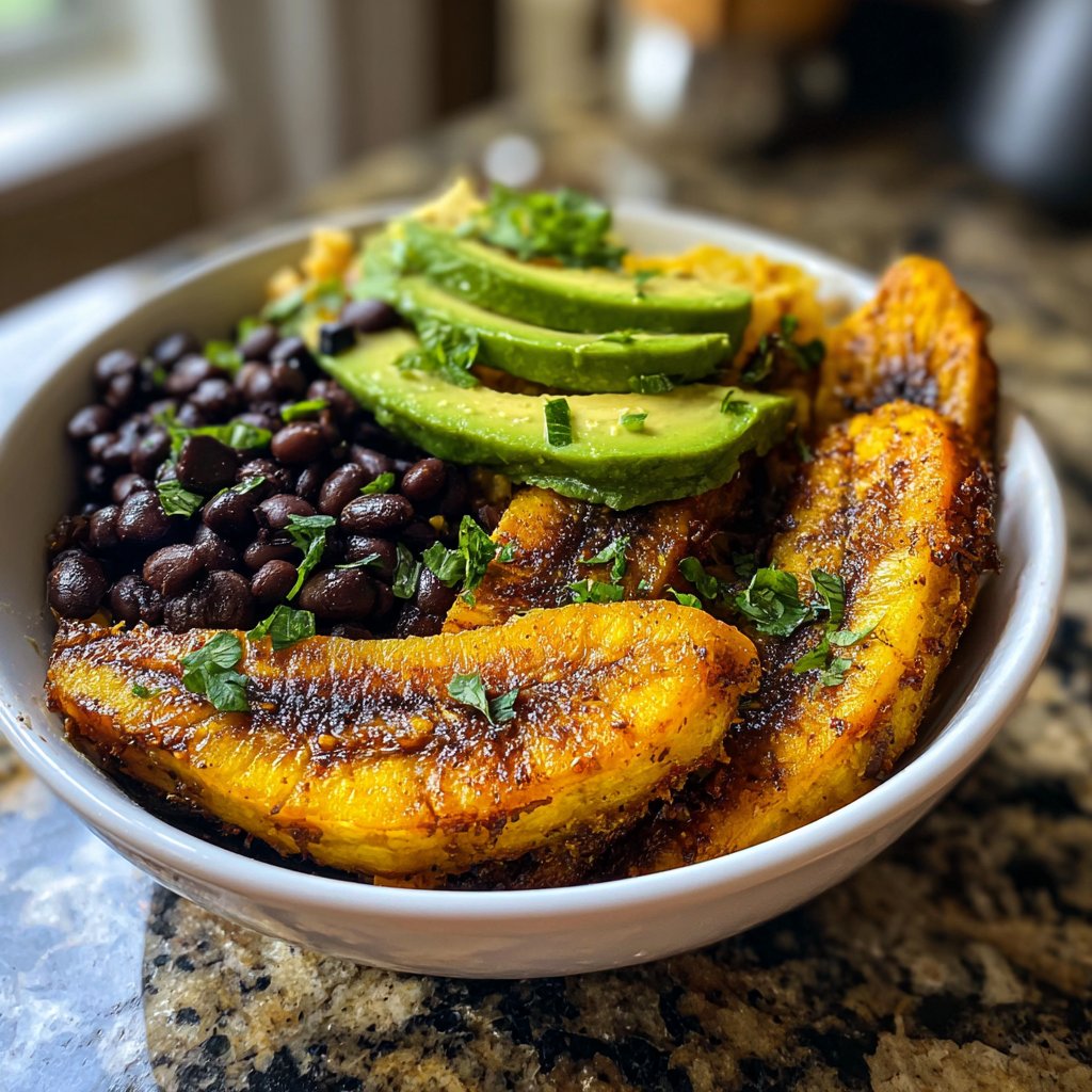 Jamaican Fried Plantain Bowls