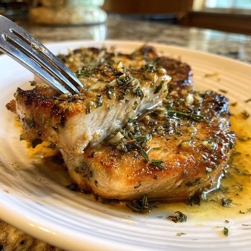 Garlic Butter Pan Seared Pork Chops (20-Minutes)